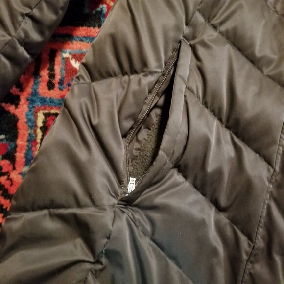 Eddie Bauer Brown Goose Down Long Hooded Coat EB550 - Size Small - Women's - Picture 6 of 11